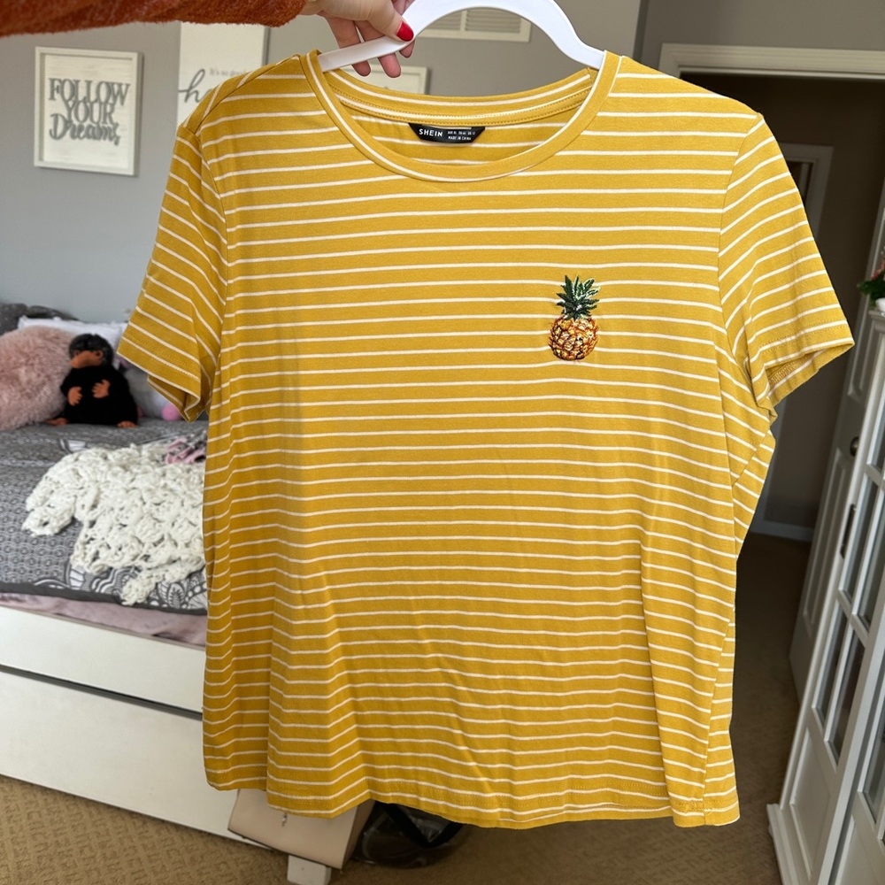 Pineapple Yellow striped shirt